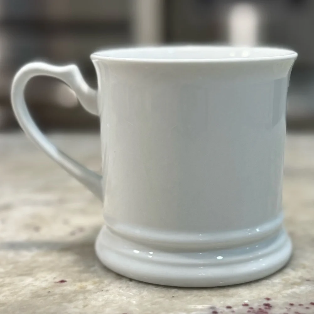 Williams Sonoma White Mug with Black Letter R